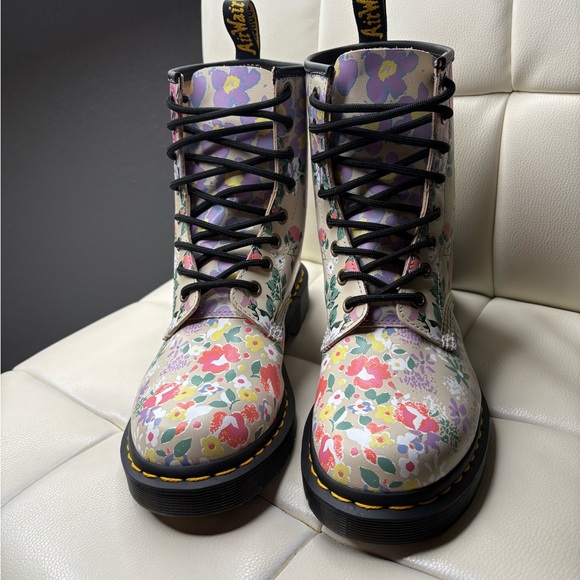 Dr. Martens Floral Ankle Boots - Multicolor - Picture 7 of 7